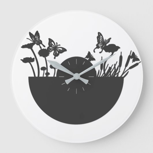 Mooie Butterflies Grote Klok (Voorkant)