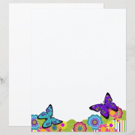 Mooie Butterflies! | Helderbloemen (Voorkant / Achterkant)