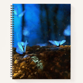 Mooie Butterflies in een Meadow Journal Notitieboek