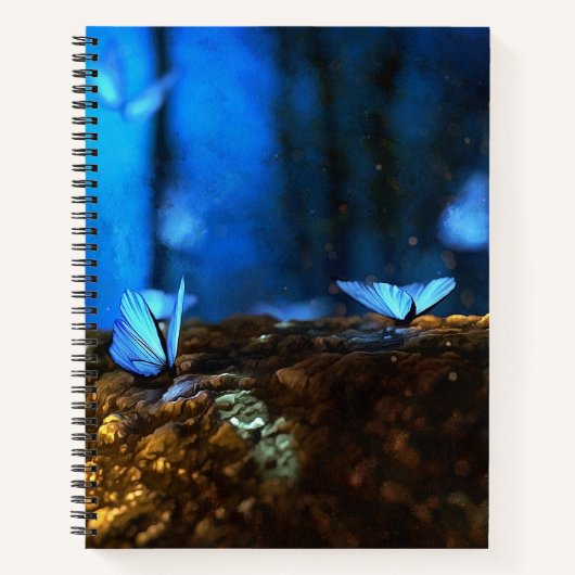 Mooie Butterflies in een Meadow Journal Notitieboek (Voorkant)