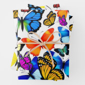 Mooie Butterflies Inpakpapier Vel (In situ)
