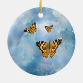 Mooie Butterflies Keramisch Ornament (Achterkant)