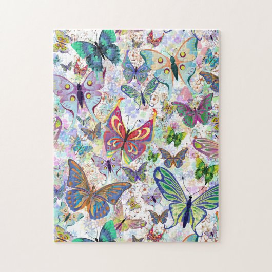 Mooie Butterflies Legpuzzel (Verticaal)