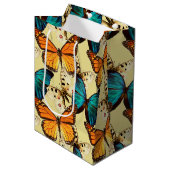 Mooie Butterflies Medium Cadeauzakje (Voorkant Gekanteld)