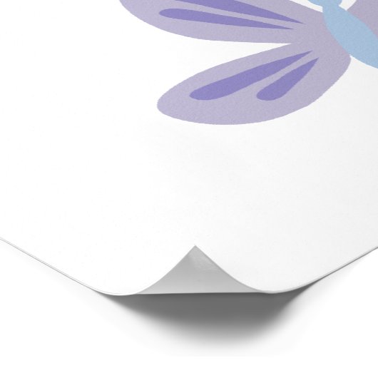 Mooie Butterflies Nursery Poster (Hoek)