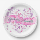 Mooie Butterflies Papieren Bordje (Voorkant)