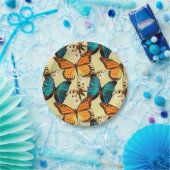 Mooie Butterflies Papieren Bordje (Feest)