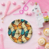 Mooie Butterflies Papieren Bordje (Feest)