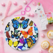 Mooie Butterflies Papieren Bordje (Feest)