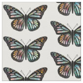 Mooie Butterflies Pattern Monarch Waterverf Stof (Close Up)