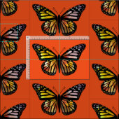 Mooie Butterflies Pattern Monarch Waterverf Stof (Delen)