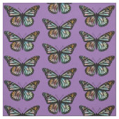 Mooie Butterflies Pattern Monarch Waterverf Stof (Swatch)