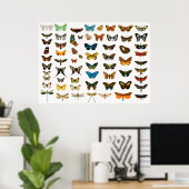 Mooie Butterflies Poster (Thuiskantoor)