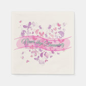 Mooie Butterflies Servet (Voorkant)