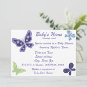 Mooie Butterfly Baby Shower-uitvindingen Kaart (Staand voorkant)