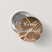 Mooie Butterfly Button Het is mijn verjaardag! (Voorkant /achterkant)