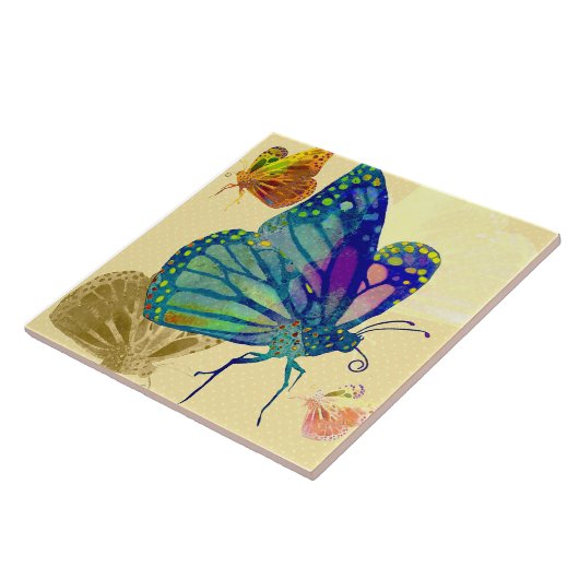 Mooie Butterfly Ceramic Kitchen Tegel Tegeltje (Zijkant)