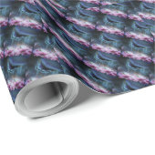 Mooie Butterfly DEEP BLUE MANDALA Cadeaupapier (Rol Hoek)