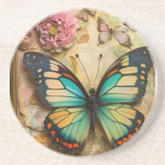 Mooie Butterfly Design Zandsteen Onderzetter
