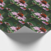 Mooie Butterfly en Coneflower Cadeaupapier (Hoek)