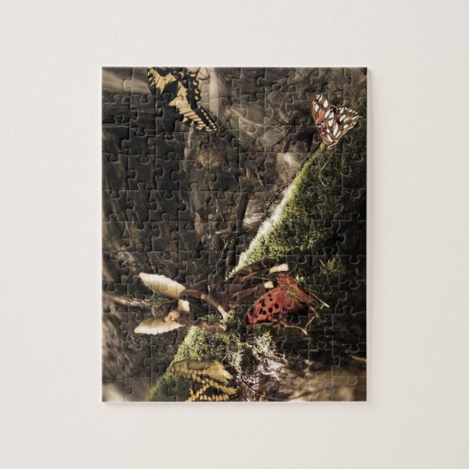 Mooie Butterfly Fairy Puzzle Legpuzzel (Verticaal)