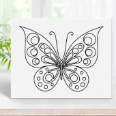 Mooie Butterfly-kleurpagina Poster