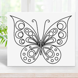 Mooie Butterfly-kleurpagina Rubberstempel