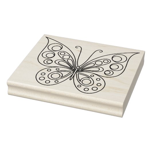 Mooie Butterfly-kleurpagina Rubberstempel (Stempel)