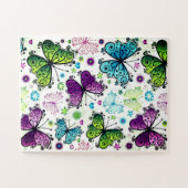 Mooie Butterfly Puzzle Legpuzzel (Horizontaal)