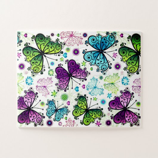 Mooie Butterfly Puzzle Legpuzzel (Horizontaal)