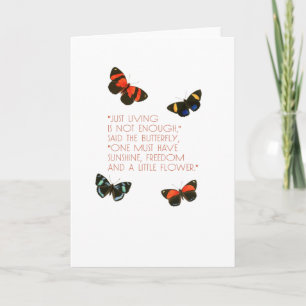 Mooie Butterfly Quote Kaart