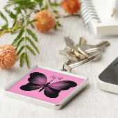 Mooie Butterfly-Sleutelhanger Sleutelhanger (Zijkant)