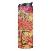 Mooie Butterfly Thermal Tumbler Thermosbeker (Gedraaid links)