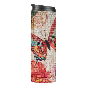 Mooie Butterfly Thermal Tumbler Thermosbeker
