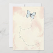 Mooie, Butterfly verjaardagsfeestje uitnodigingen (Achterkant)