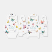 Mooie Butterfly Waterverf Girl's Birthday Bedankdoosjes (Uitgevouwen)