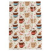 Mooie Cacao Kerstcadeautas Medium Cadeauzakje (Achterkant)