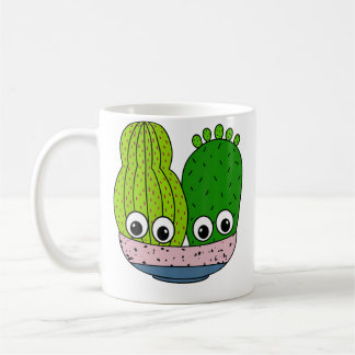 Mooie Cacti Schikking In Aardenwerken Kom Koffiemok