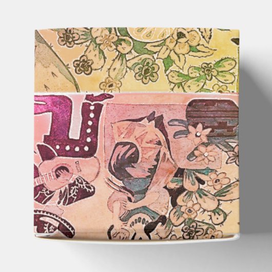 Mooie cactus en schedels van de Mexicaanse Mexicaa Bedankdoosjes (Bovenkant)