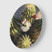 Mooie Cactus Flower Grote Klok (Hoek)