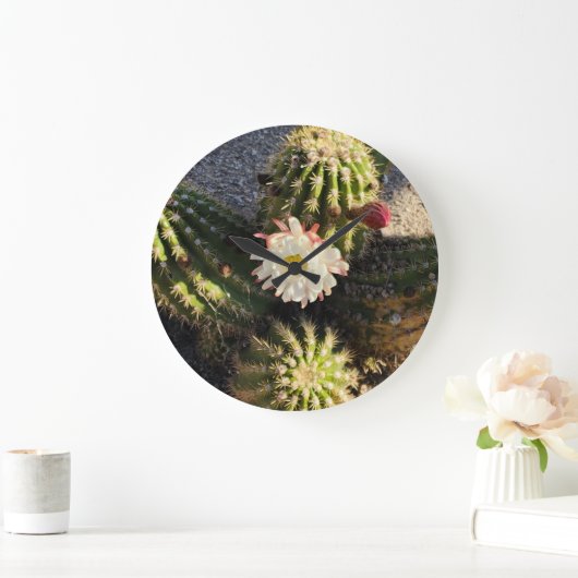 Mooie Cactus Flower Grote Klok (Huis)