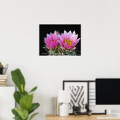 Mooie Cactus Flower Poster (Thuiskantoor)