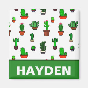Mooie Cactus illustraties Patroon Persoonlijk Magneet