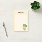 Mooie Cactus in Pot Botanische Gelinieerde Notitie Post-it® Notes (Kantoor)