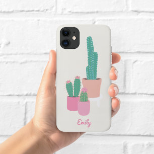 Mooie Cactus in Pot Hoesje Crème