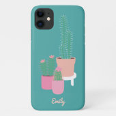 Mooie Cactus in Pot Hoesje | Groen (Achterkant)