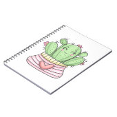 Mooie Cactus Lady Notitieboek (Linkerzijde)