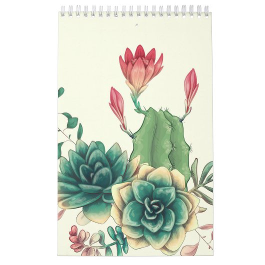 Mooie cactus met ventilator kalender (Hoes)