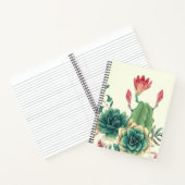 Mooie cactus met ventilator notitieboek (Binnen)