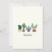 Mooie Cactus Potaardplanten Bedanktkaart Bedankkaart (Voorkant)